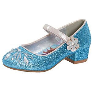 Disney La Reine des Neiges 2 Sandales à talons bas Anna et Elsa pour fille Bleu scintillant, Frozen 2., 31 EU - Publicité Disney La Reine des Neiges 2 Sandales à talons bas Anna et Elsa pour fille Bleu scintillant, Frozen 2., 31 EU - Publicité