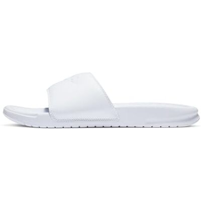 Nike Benassi Sandales à enfiler pour femme, blanc (blanc), 39 EU - Publicité Nike Benassi Sandales à enfiler pour femme, blanc (blanc), 39 EU - Publicité