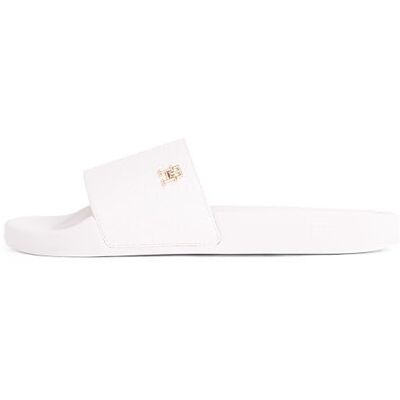 Tommy Hilfiger Claquettes Femme Monogram Élégantes, Beige (Ancient White), 36 - Publicité Tommy Hilfiger Claquettes Femme Monogram Élégantes, Beige (Ancient White), 36 - Publicité