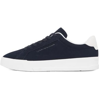 Tommy Hilfiger Baskets Homme Court Better Suede en Daim, Bleu (Desert Sky), 44 - Publicité Tommy Hilfiger Baskets Homme Court Better Suede en Daim, Bleu (Desert Sky), 44 - Publicité