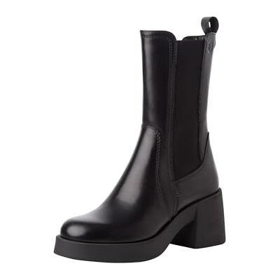 Tamaris Talon bloc en cuir Chelsea pour femme, Noir, 39 EU - Publicité Tamaris Talon bloc en cuir Chelsea pour femme, Noir, 39 EU - Publicité