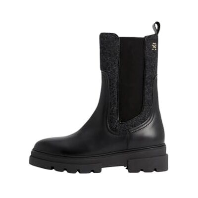 Tommy Hilfiger Bottines Ref 61543 BDS Noir Noir 39 - Publicité Tommy Hilfiger Bottines Ref 61543 BDS Noir Noir 39 - Publicité