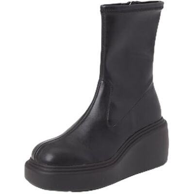 HUGO Femme Meghan_Bootie_STRPU Bottine, Noir, 36 EU - Publicité HUGO Femme Meghan_Bootie_STRPU Bottine, Noir, 36 EU - Publicité
