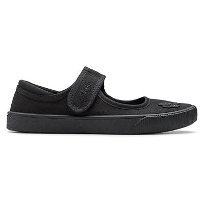 CLARKS Girl's Hopper Go School Plimsolls - Publicité CLARKS Girl's Hopper Go School Plimsolls - Publicité