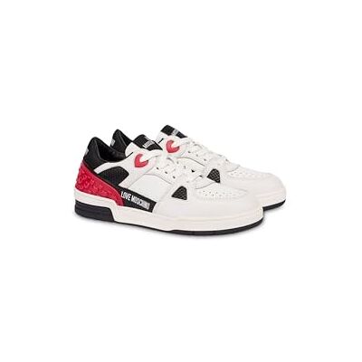 Love Moschino Femme Basket, Blanc, Noir, 39 EU - Publicité Love Moschino Femme Basket, Blanc, Noir, 39 EU - Publicité