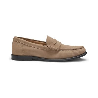BOSS Hommes Tevan Mocc Mocassins en Cuir suédé avec Finition Penny et Logo en Relief - Publicité BOSS Hommes Tevan Mocc Mocassins en Cuir suédé avec Finition Penny et Logo en Relief - Publicité