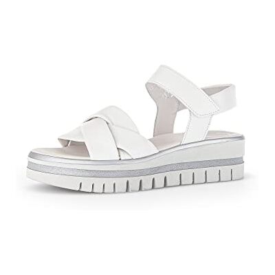 Gabor Sandales à lanières pour femme, Blanc 21, 40 EU - Publicité Gabor Sandales à lanières pour femme, Blanc 21, 40 EU - Publicité