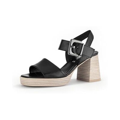 Gabor Garage Sandales à talon carré pour femme, Noir , 37 EU - Publicité Gabor Garage Sandales à talon carré pour femme, Noir , 37 EU - Publicité