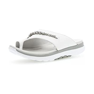 Gabor Tongs pour femme, Blanc 50, 43 EU - Publicité Gabor Tongs pour femme, Blanc 50, 43 EU - Publicité