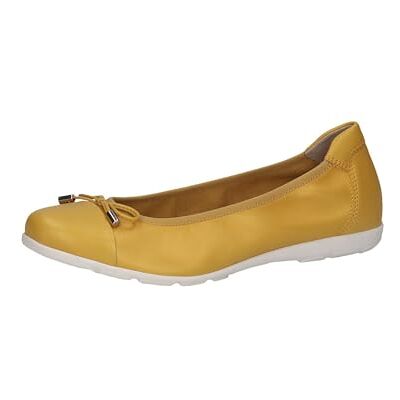 CAPRICE Ballerines Femme en Cuir avec nœud, Jaune (Yellow Perlato), 39 EU - Publicité CAPRICE Ballerines Femme en Cuir avec nœud, Jaune (Yellow Perlato), 39 EU - Publicité