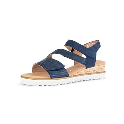 Gabor Sandales compensées pour femme, largeur supplémentaire légère (G), Marine Combi 66, 40 EU - Publicité Gabor Sandales compensées pour femme, largeur supplémentaire légère (G), Marine Combi 66, 40 EU - Publicité