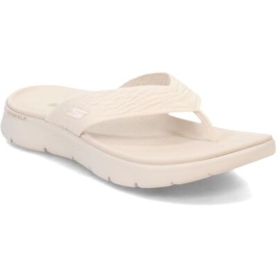 Skechers Sandales Go Walk Flex pour femme – SplendorFlip-Flop, Textile naturel, 37 EU - Publicité Skechers Sandales Go Walk Flex pour femme – SplendorFlip-Flop, Textile naturel, 37 EU - Publicité