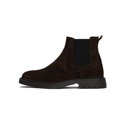 Tommy Hilfiger Bottines Chelsea Homme Comfort Élégantes, Marron (Dark Coffee), 40 - Publicité Tommy Hilfiger Bottines Chelsea Homme Comfort Élégantes, Marron (Dark Coffee), 40 - Publicité