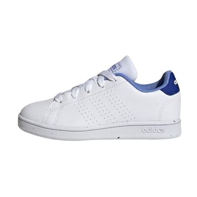 Adidas Mixte enfant Advantage Lifestyle Court Lace Shoes, Cloud White / Cloud White / Blue Fusion, 38 EU - Publicité Adidas Mixte enfant Advantage Lifestyle Court Lace Shoes, Cloud White / Cloud White / Blue Fusion, 38 EU - Publicité