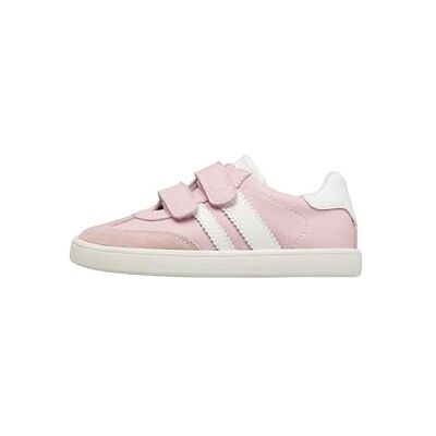 Naturino Sneakers Pieds Nus en Cuir et en Daim, Blanc-Rose- 30 - Publicité Naturino Sneakers Pieds Nus en Cuir et en Daim, Blanc-Rose- 30 - Publicité