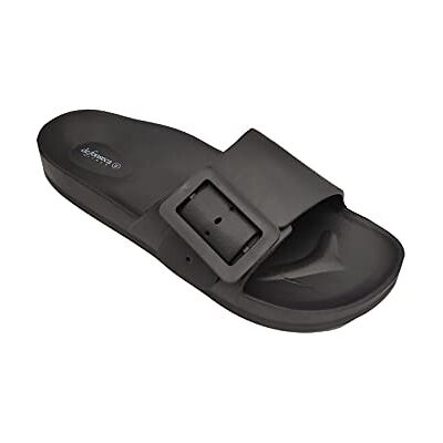 de fonseca DeFonseca Modèle Sestrip Pantoufles pour femme avec bande réglable en caoutchouc pour maison, jardin, plage, piscine, qualité supérieure Marque italienne, Noir , 40 EU - Publicité de fonseca DeFonseca Modèle Sestrip Pantoufles pour femme avec bande réglable en caoutchouc pour maison, jardin, plage, piscine, qualité supérieure Marque italienne, Noir , 40 EU - Publicité