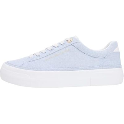 Tommy Hilfiger Femme Th Foxing Platform Washed Canvas Fw0fw09172 Bas, Blue (Breezy Blue), 41 EU - Publicité Tommy Hilfiger Femme Th Foxing Platform Washed Canvas Fw0fw09172 Bas, Blue (Breezy Blue), 41 EU - Publicité