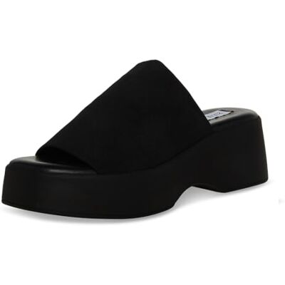 Steve Madden Sandales pour femme Slinky30 Keilsandale, Noir, 36-37 EU - Publicité Steve Madden Sandales pour femme Slinky30 Keilsandale, Noir, 36-37 EU - Publicité