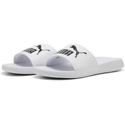 Puma Claquettes Popcat 20 Unisexe 44.5, White Black - Publicité Puma Claquettes Popcat 20 Unisexe 44.5, White Black - Publicité