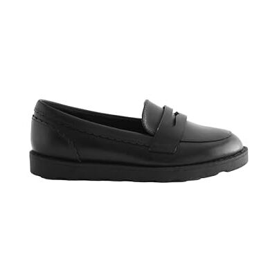 NEXT Fille Mocassins d'école en Cuir Black Matt 35.5 - Publicité NEXT Fille Mocassins d'école en Cuir Black Matt 35.5 - Publicité
