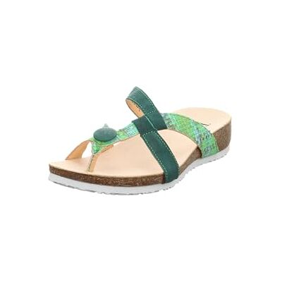 Think! Damen JULIA chromfrei gegerbte nachhaltige Pantolette, GREEN/KOMBI 9240 - Publicité Think! Damen JULIA chromfrei gegerbte nachhaltige Pantolette, GREEN/KOMBI 9240 - Publicité