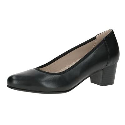 CAPRICE Comfort Escarpins Femme en Cuir avec Talon Bloc, Noir (Black Nappa), 40 EU - Publicité CAPRICE Comfort Escarpins Femme en Cuir avec Talon Bloc, Noir (Black Nappa), 40 EU - Publicité