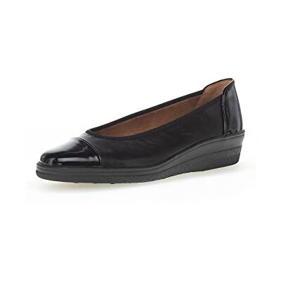 Gabor Petunia, Ballerines Femme Noir Noir (Black Leather/Patent Ht), 42 EU - Publicité Gabor Petunia, Ballerines Femme Noir Noir (Black Leather/Patent Ht), 42 EU - Publicité