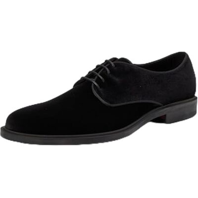 HUGO Homme Kerr_derb_vlvt Derby, Black, 43 EU - Publicité HUGO Homme Kerr_derb_vlvt Derby, Black, 43 EU - Publicité