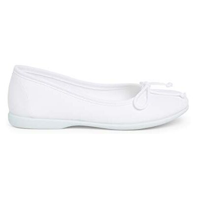 Pisamonas Ballerines pour Fille Et Femme en Toile avec Ruban Taille 33 Couleur Blanc - Publicité Pisamonas Ballerines pour Fille Et Femme en Toile avec Ruban Taille 33 Couleur Blanc - Publicité