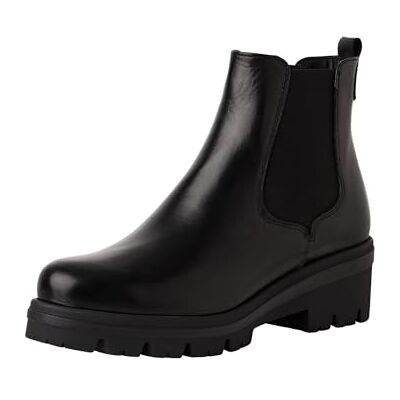 Tamaris Talon bloc en cuir Chelsea pour femme, Noir, 39 EU - Publicité Tamaris Talon bloc en cuir Chelsea pour femme, Noir, 39 EU - Publicité