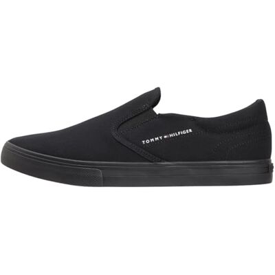 Tommy Hilfiger Homme Vulc Core Slip on Fm0fm05689 Bas, Black (Black), 44 EU - Publicité Tommy Hilfiger Homme Vulc Core Slip on Fm0fm05689 Bas, Black (Black), 44 EU - Publicité