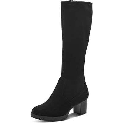 Jana bottes hautes femme à talon avec fermeture éclair vegan, Black, 37 EU - Publicité Jana bottes hautes femme à talon avec fermeture éclair vegan, Black, 37 EU - Publicité