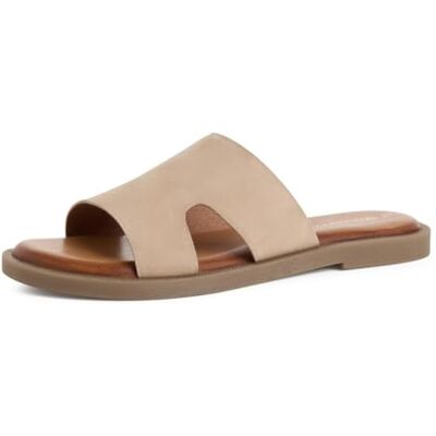 Tamaris Mule femme en cuir plates beige 36 EU - Publicité Tamaris Mule femme en cuir plates beige 36 EU - Publicité