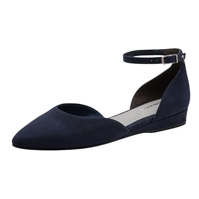 Tamaris Femme Ballerine avec bride plate bleu 38 EU - Publicité Tamaris Femme Ballerine avec bride plate bleu 38 EU - Publicité