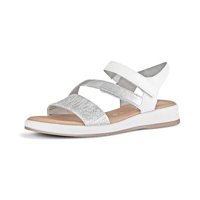 Gabor Sandales pour femme, largeur supplémentaire modérée (G), argenté blanc 51, 37 EU - Publicité Gabor Sandales pour femme, largeur supplémentaire modérée (G), argenté blanc 51, 37 EU - Publicité