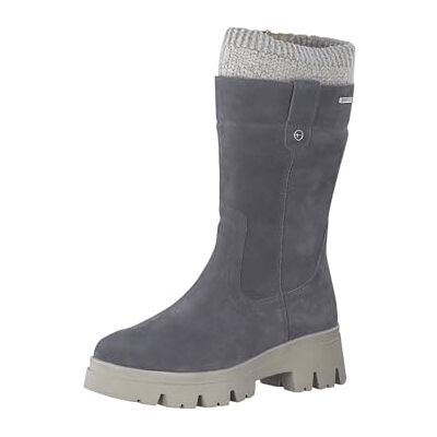 Tamaris Comfort bottes femme sans talon avec fermeture éclair et bord tissu plates confort fit, Graphite, 39 EU - Publicité Tamaris Comfort bottes femme sans talon avec fermeture éclair et bord tissu plates confort fit, Graphite, 39 EU - Publicité