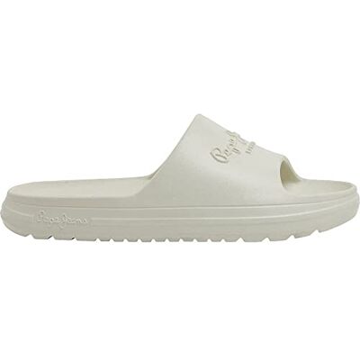 Pepe Jeans Beach Slide W, Tongues, White (Factory White), - Publicité Pepe Jeans Beach Slide W, Tongues, White (Factory White), - Publicité