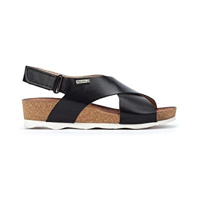 Pikolinos Sandales à semelles compensées en Cuir MAHON pour Femme Color BLACK - Publicité Pikolinos Sandales à semelles compensées en Cuir MAHON pour Femme Color BLACK - Publicité