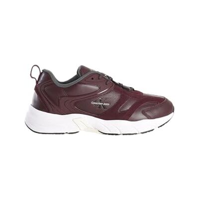 Calvin Klein Baskets Basses de Tennis rétro à Lacets pour Homme SNK Ym0ym01103, Blanc Chocolat amer Rouge, 44 EU - Publicité Calvin Klein Baskets Basses de Tennis rétro à Lacets pour Homme SNK Ym0ym01103, Blanc Chocolat amer Rouge, 44 EU - Publicité