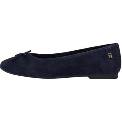 Tommy Hilfiger Hilfiger Ballerines en Daim pour Femme FW0FW09357 Bleu (Space Blue), 37 - Publicité Tommy Hilfiger Hilfiger Ballerines en Daim pour Femme FW0FW09357 Bleu (Space Blue), 37 - Publicité