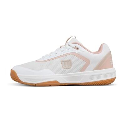 Wilson Courtglide Chaussures de Tennis pour Femmes, Ajustement Parfait, Confort Aéré, Adhérence Fiable, Absorption des Chocs, Mouvement Fluide, Couleur : Blanc/Cameo Rose /Gum1a, Taille : 7 - Publicité Wilson Courtglide Chaussures de Tennis pour Femmes, Ajustement Parfait, Confort Aéré, Adhérence Fiable, Absorption des Chocs, Mouvement Fluide, Couleur : Blanc/Cameo Rose /Gum1a, Taille : 7 - Publicité