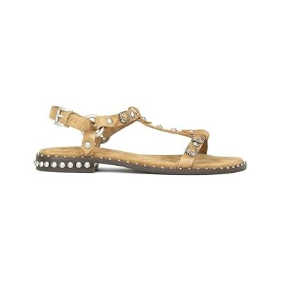 Ash Sandales plates en daim avec détails Goujons PODIUM03 Moka MOU 36, beige, 39 EU - Publicité Ash Sandales plates en daim avec détails Goujons PODIUM03 Moka MOU 36, beige, 39 EU - Publicité