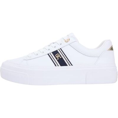 Tommy Hilfiger Femme Th Foxing Platform Webbing Fw0fw09353 Bas, White (White), 38 EU - Publicité Tommy Hilfiger Femme Th Foxing Platform Webbing Fw0fw09353 Bas, White (White), 38 EU - Publicité