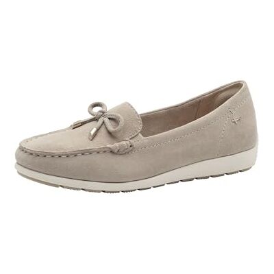 Tamaris Comfort mocassins femme cuir avec nœud, Beige Suede, 38 EU - Publicité Tamaris Comfort mocassins femme cuir avec nœud, Beige Suede, 38 EU - Publicité