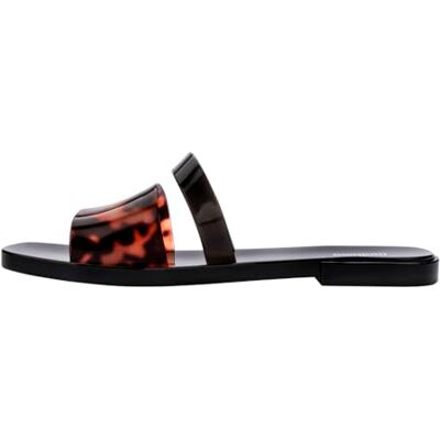 Melissa Claquettes Ivy II pour femme, Noir/écaille de tortue, 40.5 EU - Publicité Melissa Claquettes Ivy II pour femme, Noir/écaille de tortue, 40.5 EU - Publicité