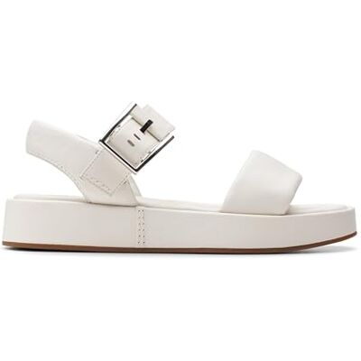 Clarks Femme Alda Strap Sandale, Blanc, 41 EU - Publicité Clarks Femme Alda Strap Sandale, Blanc, 41 EU - Publicité
