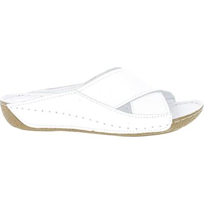 Andrea Conti Mules pour Femme, Blanc, 42 EU - Publicité Andrea Conti Mules pour Femme, Blanc, 42 EU - Publicité