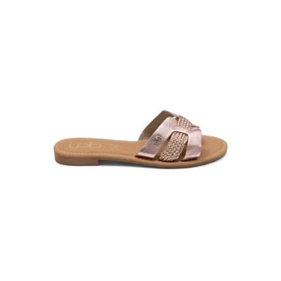 Les Petites Bombes MULES NAHED -ROSE METAL-37-femme - Publicité Les Petites Bombes MULES NAHED -ROSE METAL-37-femme - Publicité