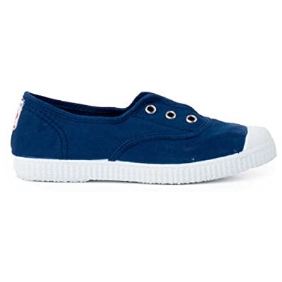 Pisamonas Tennis en Toile avec Bout Caoutchouc sans Lacets Taille 31 Couleur Bleu Navy - Publicité Pisamonas Tennis en Toile avec Bout Caoutchouc sans Lacets Taille 31 Couleur Bleu Navy - Publicité