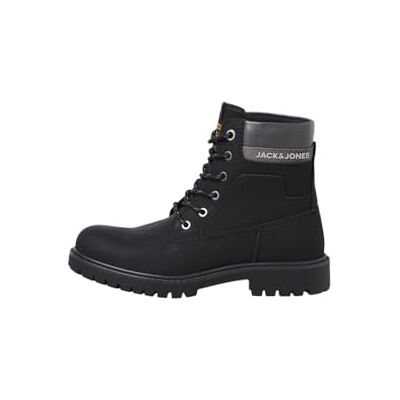 Jack & Jones Bottines à lacets Jfwfinius en nubuck en polyuréthane pour homme, Logo anthracite détaillé, 40 EU - Publicité Jack & Jones Bottines à lacets Jfwfinius en nubuck en polyuréthane pour homme, Logo anthracite détaillé, 40 EU - Publicité